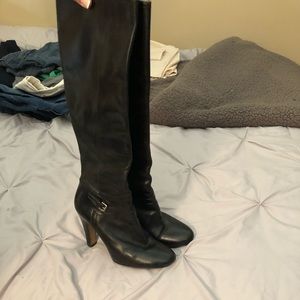 Nine West black heeled boots